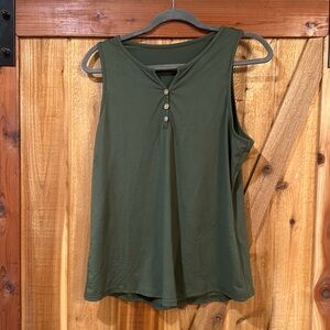 Large olive green tank